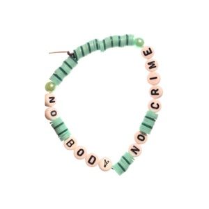 no body no crime ~ taylor swift handmade bracelet